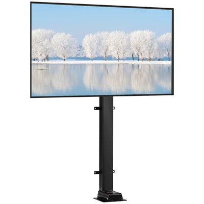 VEVOR Motorized TV Lift Stroke Length 39.4 Inches Motorized TV Mount Fit for 32-70 Inch TV Lift with Remote Control Height Adjustable 28.74-68.11 Inch,Load Capacity 154 Lbs 
