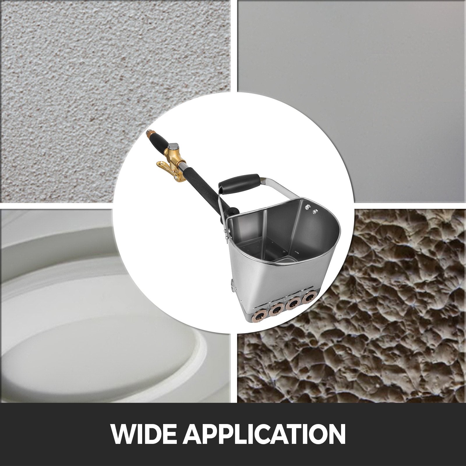 4 Jet Cement Mortar Sprayer Wall Painting Construction Handrail Convenient 