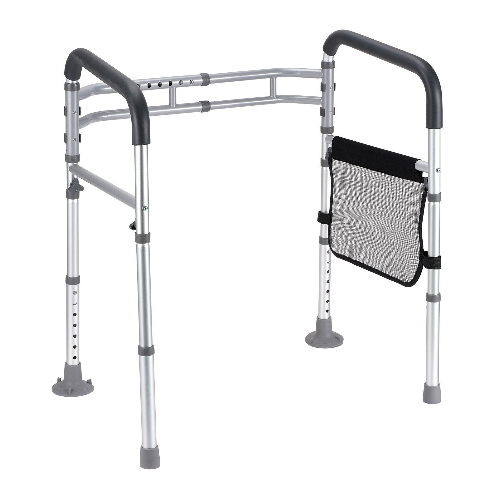 VEVOR Foldable Toilet Safety Rail Toilet Rail with Non-Slip Handles for Seniors 