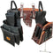 VEVOR Tool Belt, 31 Pockets, Adjusts from 32 Inches to 54 Inches, Leather Heavy Duty Tool Pouch Bag, Detachable Tool Bag for Electrician, Carpenter, Handyman, Woodworker, Construction, Black/Brown