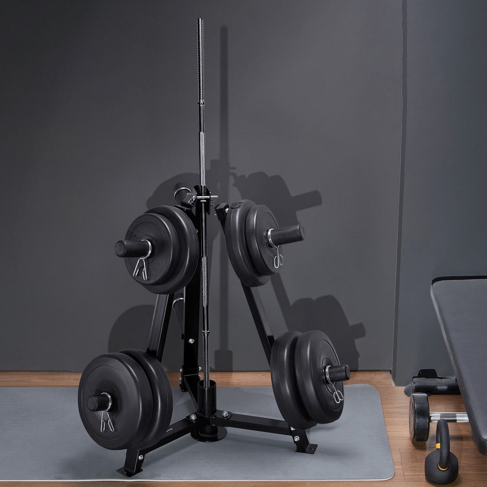 VEVOR Weight Plate Rack Weight Plate Tree Home Gym Barbell Storage Stand 2 inch 