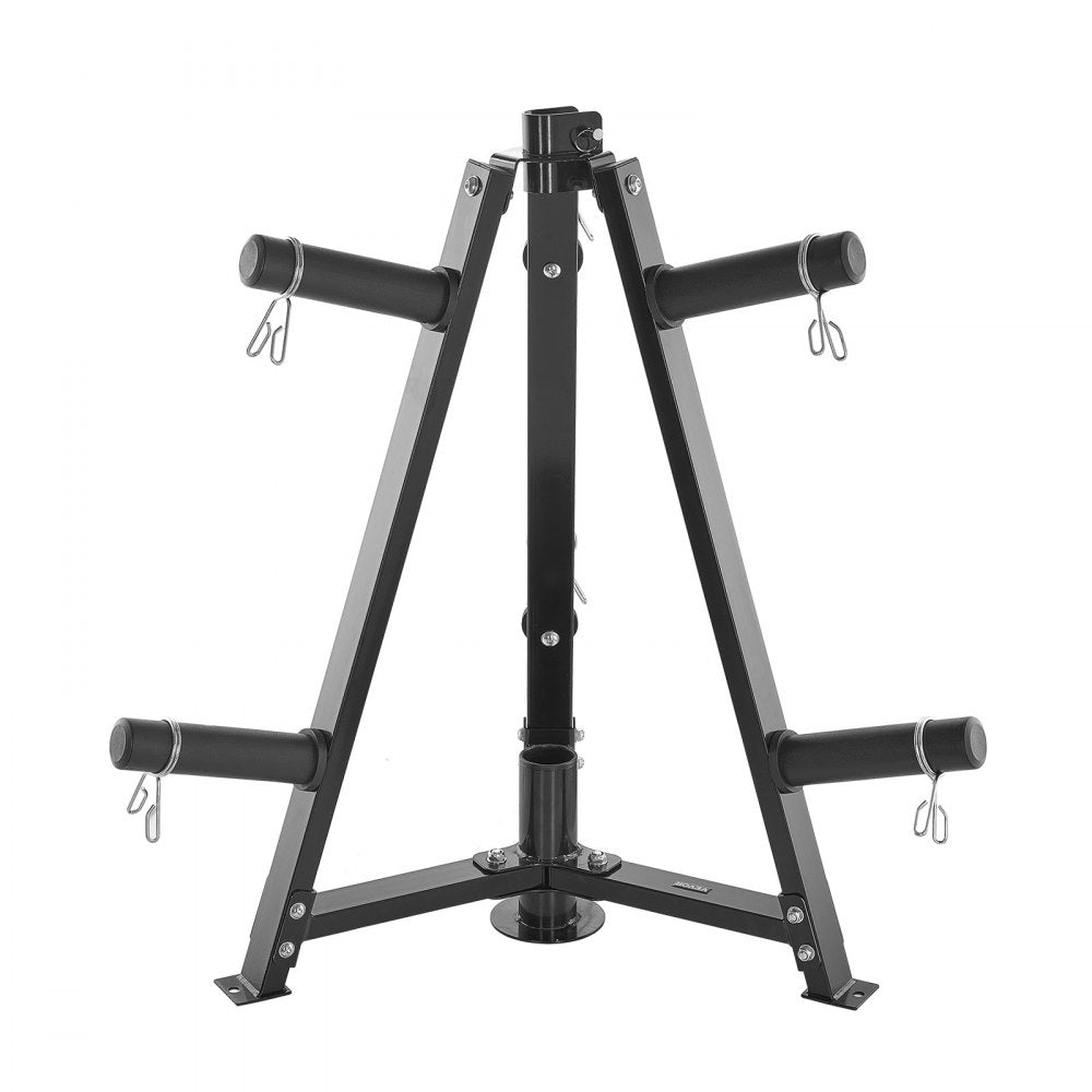 VEVOR Weight Plate Rack Weight Plate Tree Home Gym Barbell Storage Stand 2 inch 