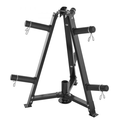 VEVOR Weight Plate Rack Weight Plate Tree Home Gym Barbell Storage Stand 2 inch 