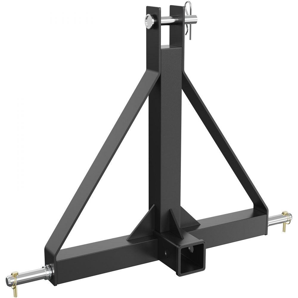 VEVOR 3 Point Hitch Receiver, 3 Point 2" Receiver Trailer Hitch Category 1 Tractor Tow Drawbar Adapter with Pins, Compatible with Kubota, Mahindra, Ford, Yanmar, John Deere, Massey Ferguson 
