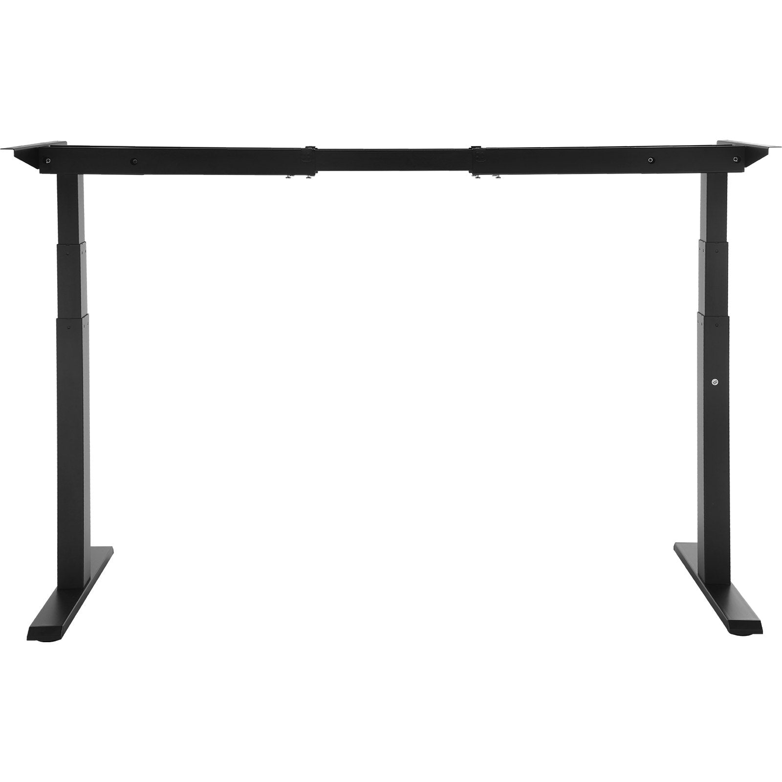 VEVOR Standing Desk Frame Dual Motor, Adjustable 26"-50.8" Height & 43.3"-70.1" Length Electric Stand Up Computer Desk Legs, Ergonomic Workstation Base for Home Office 3 Positions (Black Frame Only) 