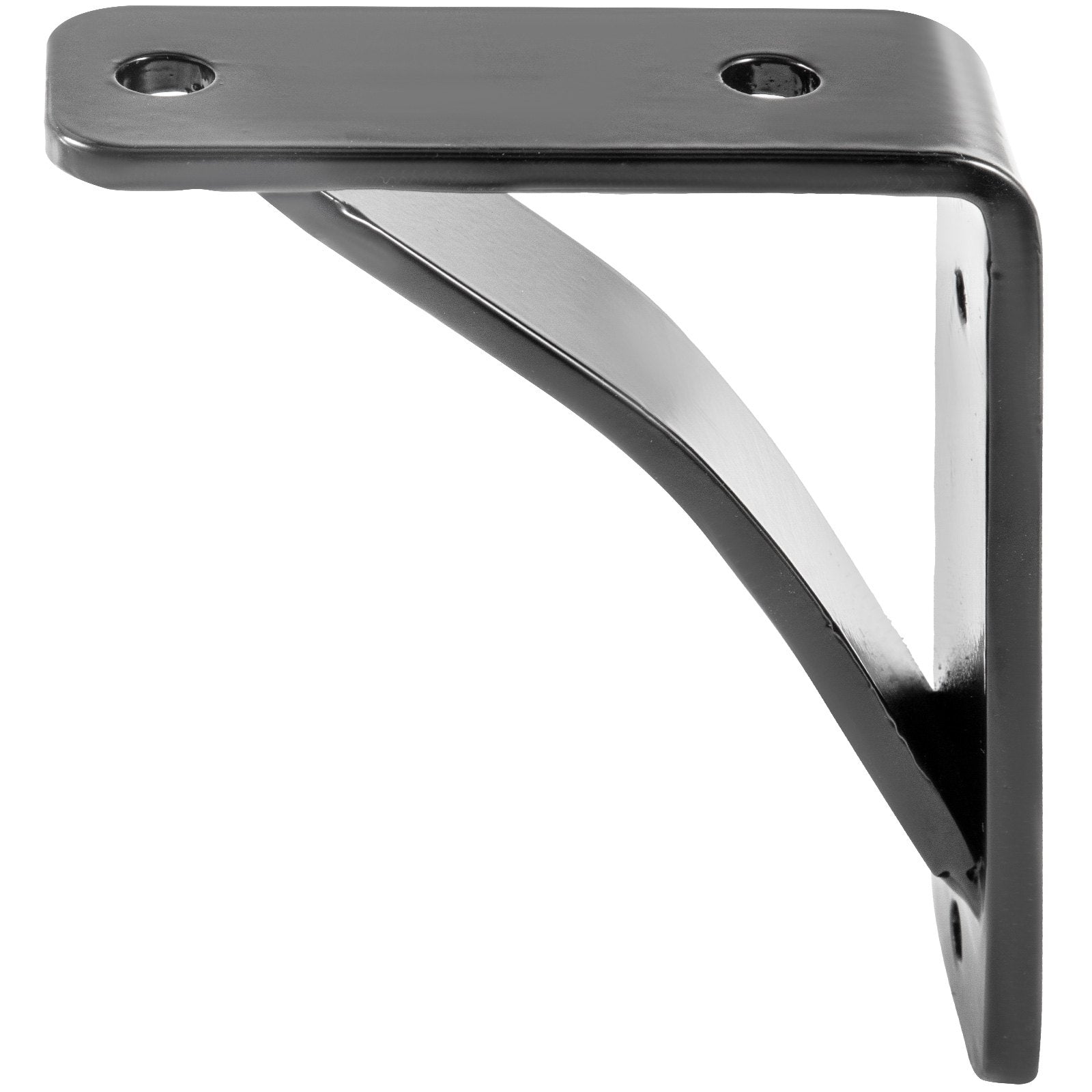 Heavy Duty Shelf Brackets Floating Shelf Bracket 4x5x1.5" 450lb 2pcs Matte Black 
