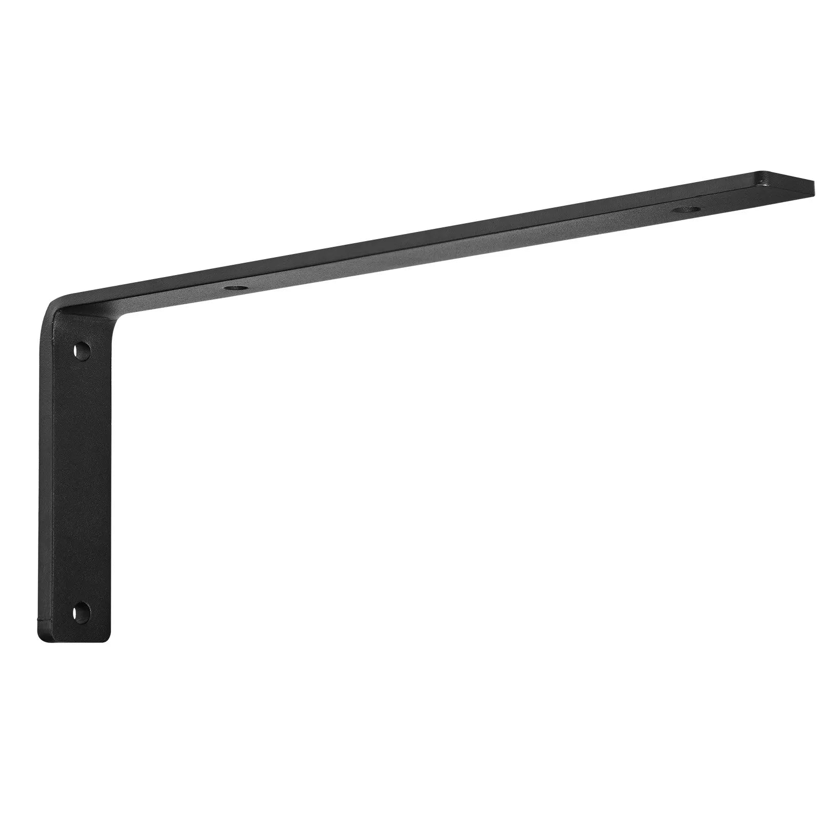 VEVOR Shelf Bracket, Heavy Duty Floating Shelf Brackets 10 x 6 in, 4 Pcs Brackets for Shelves, 5mm Thick Matte Black L Shelf Bracket,Steel Shelving Brackets with 160 lbs Load Capacity