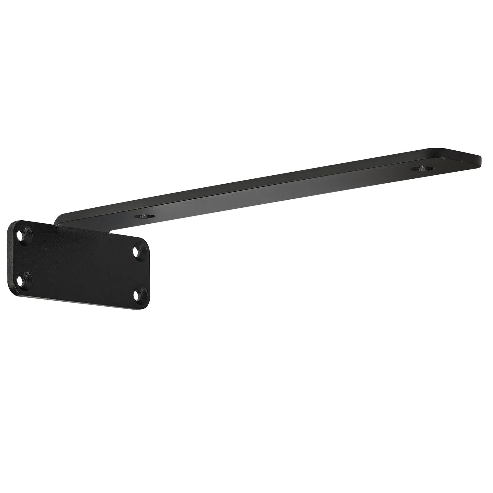 VEVOR Shelf Bracket, 10”L x 4”W x 1.6”H, 6 Pcs Heavy Duty Floating Shelf Brackets, Brackets for Shelves, 5mm Thick Matte Black L Shelf Bracket,Steel Shelving Brackets with 160 lbs Load Capacity