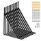 VEVOR Shelf Bracket, 12 x 8 in 10 Pcs, Heavy Duty Floating Shelf Brackets, Brackets for Shelves, 3mm Thick Matte Black Triangle Shelf Bracket,Steel Shelving Brackets with 160 lbs Load Capacity
