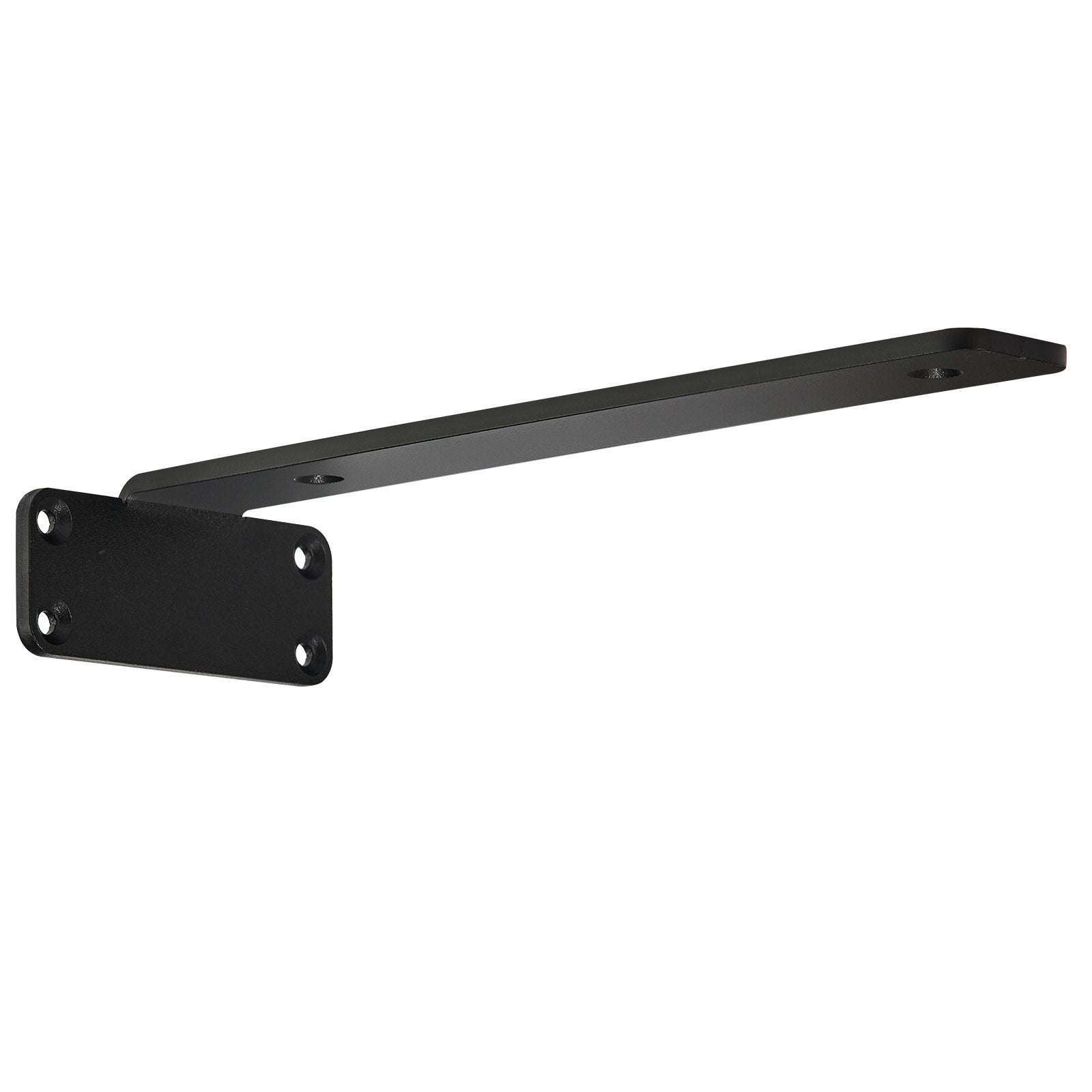 VEVOR Shelf Bracket, 8”L x 4”W x 1.6”H 6 Pcs, Heavy Duty Floating Shelf Brackets, Brackets for Shelves, 5mm Thick Matte Black L Shelf Bracket,Steel Shelving Brackets with 160 lbs Load Capacity 