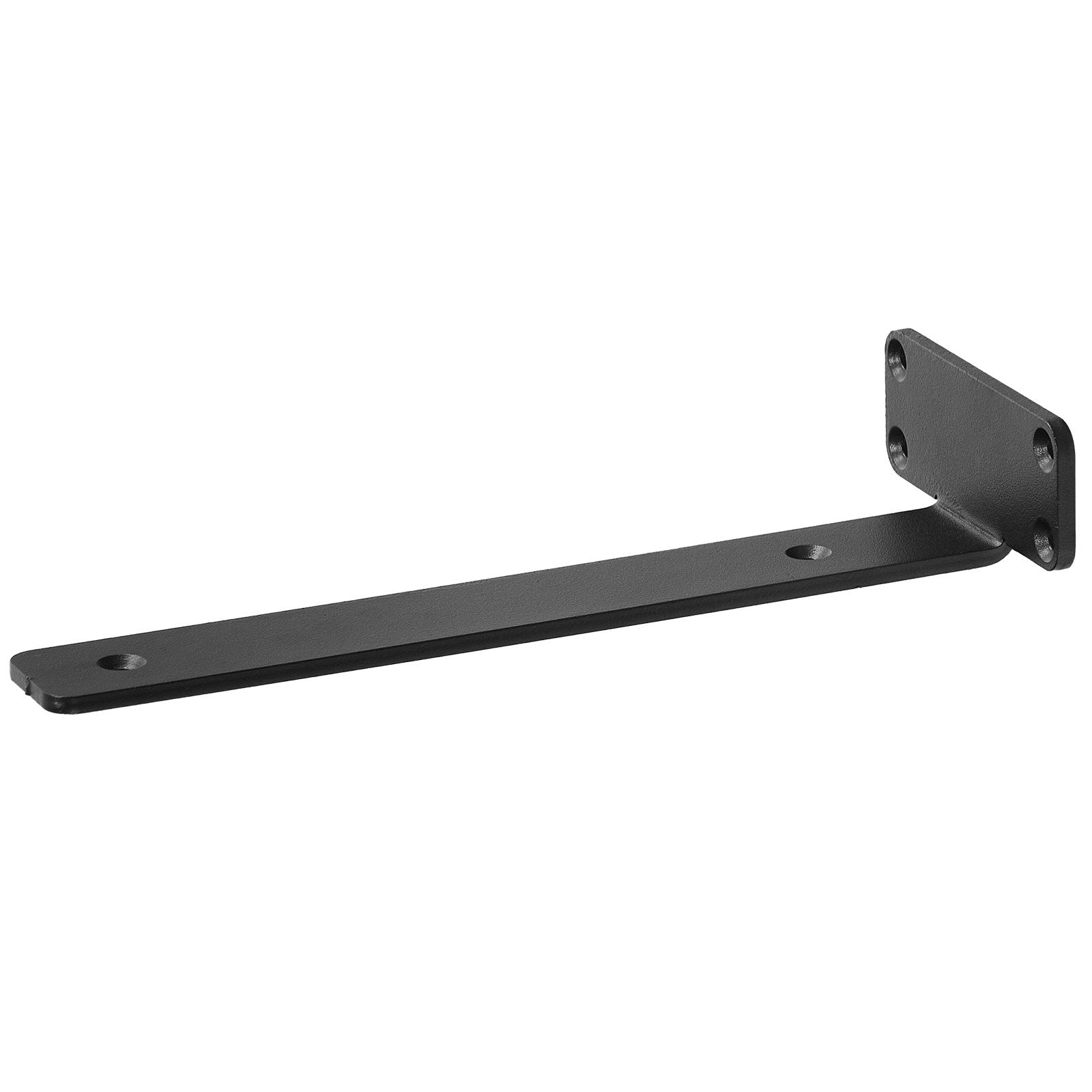 VEVOR Shelf Bracket, 6”L x 4”W x 1.6”H 6 Pcs, Heavy Duty Floating Shelf Brackets, Brackets for Shelves, 5mm Thick Matte Black L Shelf Bracket,Steel Shelving Brackets with 160 lbs Load Capacity 