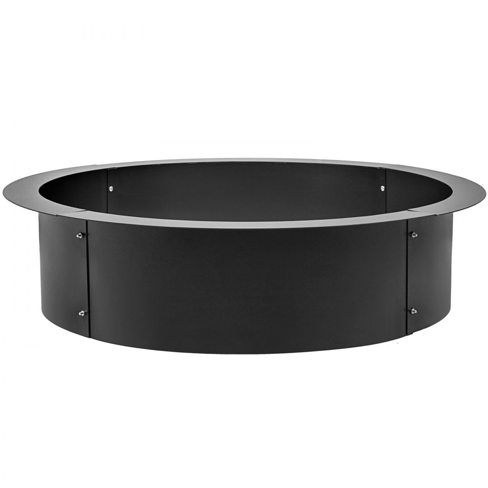 VEVOR 36-Inch Outer/30-Inch Inner Fire Pit Ring, Fire Pit Insert 3.0mm Thick Heavy Duty Solid Steel, Fire Pit Liner DIY Campfire Ring Above or In-Ground for Outdoor 