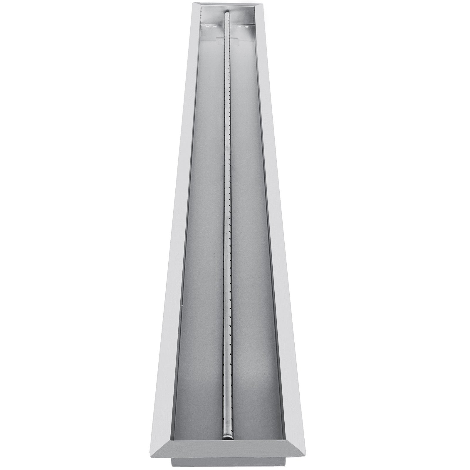 VEVOR Fire Pit Pan 61x8 Inch, Stainless Steel Linear Trough Fire Pit Pan and Burner, Built-in Fire Pit Burner Pan, 110K BTU 
