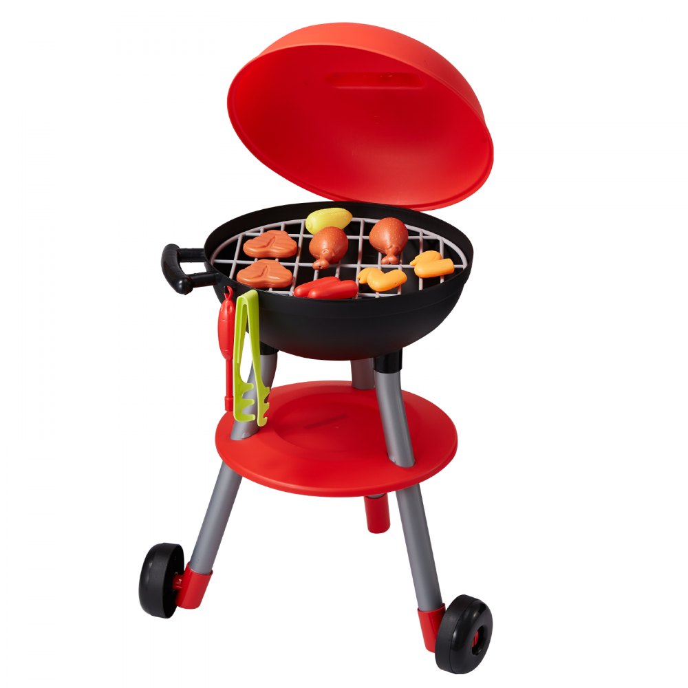 VEVOR 28 PCS Kids BBQ Grill Playset Cooking Grill Toy Set Pretend Sound Light 