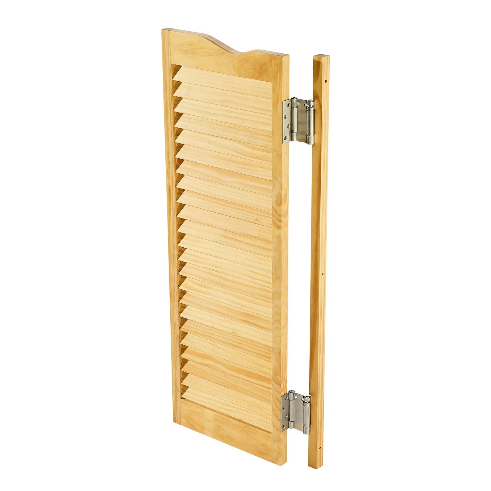 VEVOR Swinging Cafe Doors 36" x 42" Arched Top Pine Wood with Hinges Log
