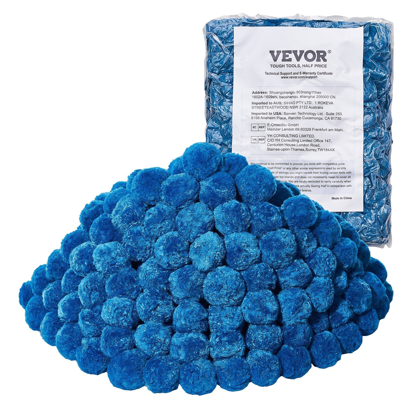 VEVOR Pool Filter Balls for Sand Filter Pump Swimming Pool 4 lbs Reusable Blue 