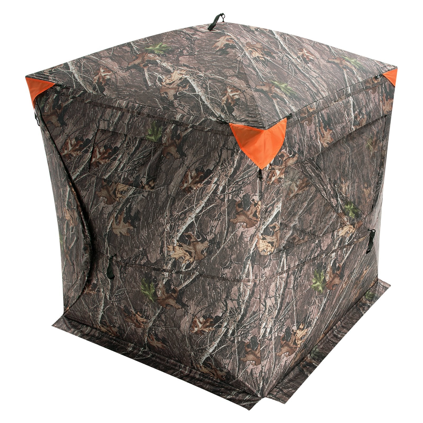 VEVOR Hunting Blind 270° See Through Ground Blind 3 Windows Mesh for 2-3 Person 