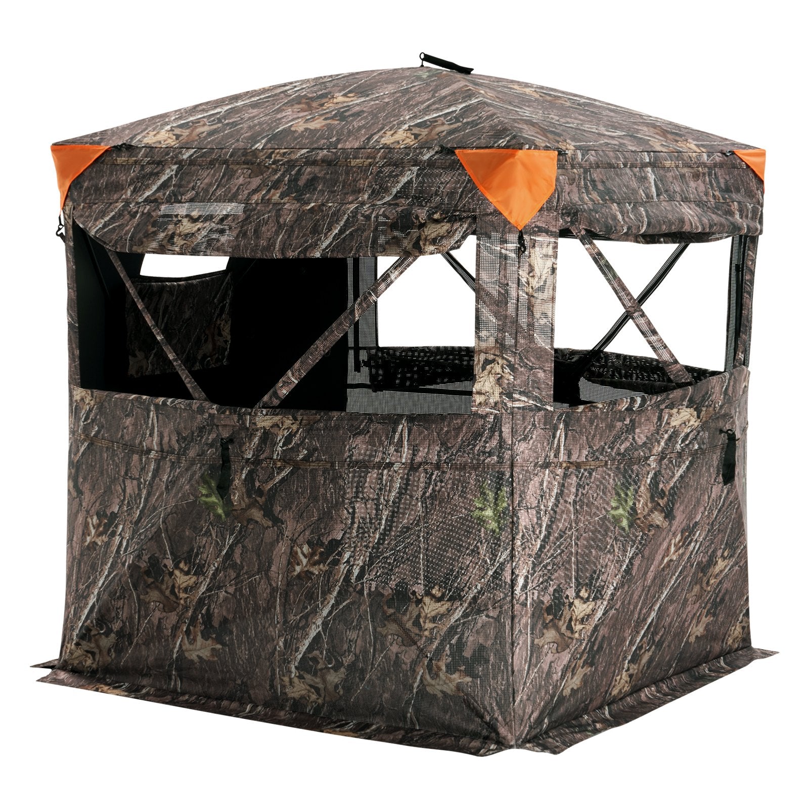 VEVOR Hunting Blind 270° See Through Ground Blind One-Way Mesh for 2-3 Person 