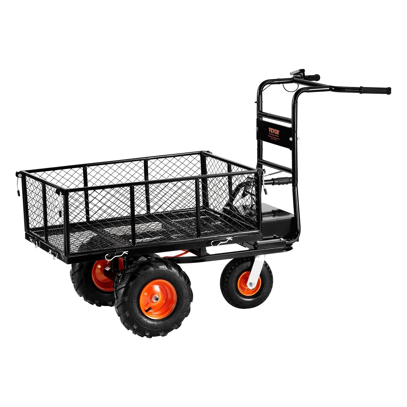 VEVOR Electric Utility Cart 500lbs Capacity Power Wagon 36V 432W Wheelbarrow 