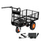 VEVOR Electric Utility Cart 500lbs Capacity Power Wagon 36V 432W Wheelbarrow