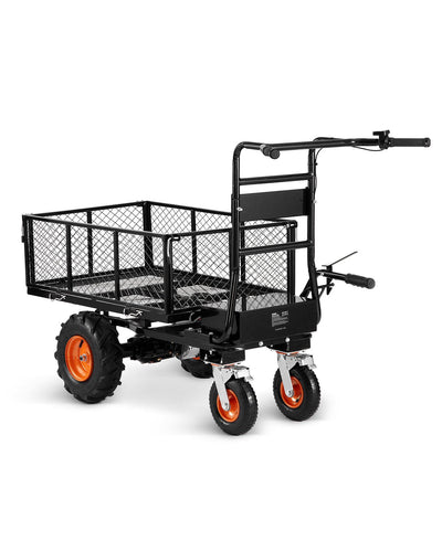 VEVOR Electric Utility Cart 660lbs Capacity Power Wagon 36V 432W Wheelbarrow 