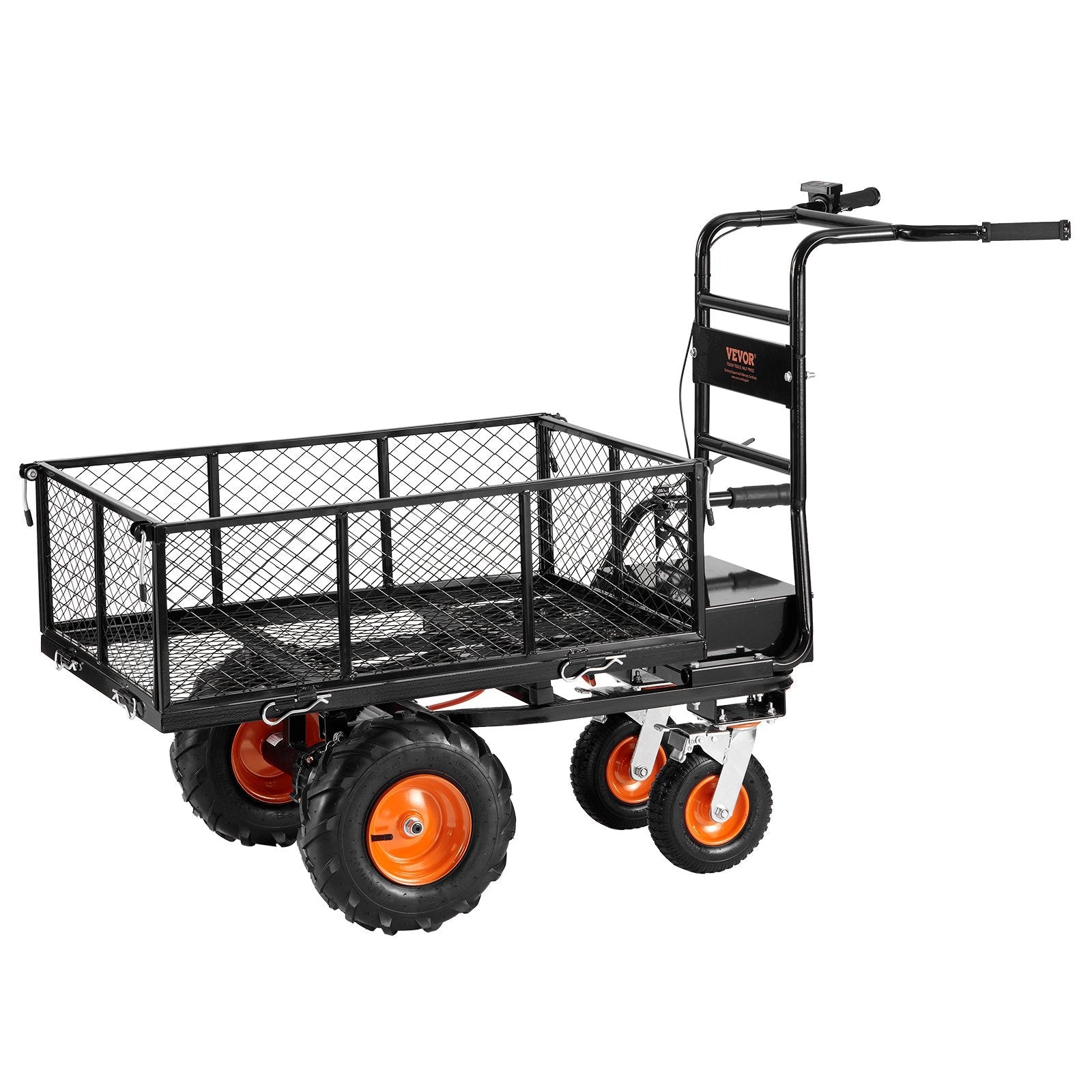 VEVOR Electric Utility Cart 660lbs Capacity Power Wagon 36V 432W Wheelbarrow 