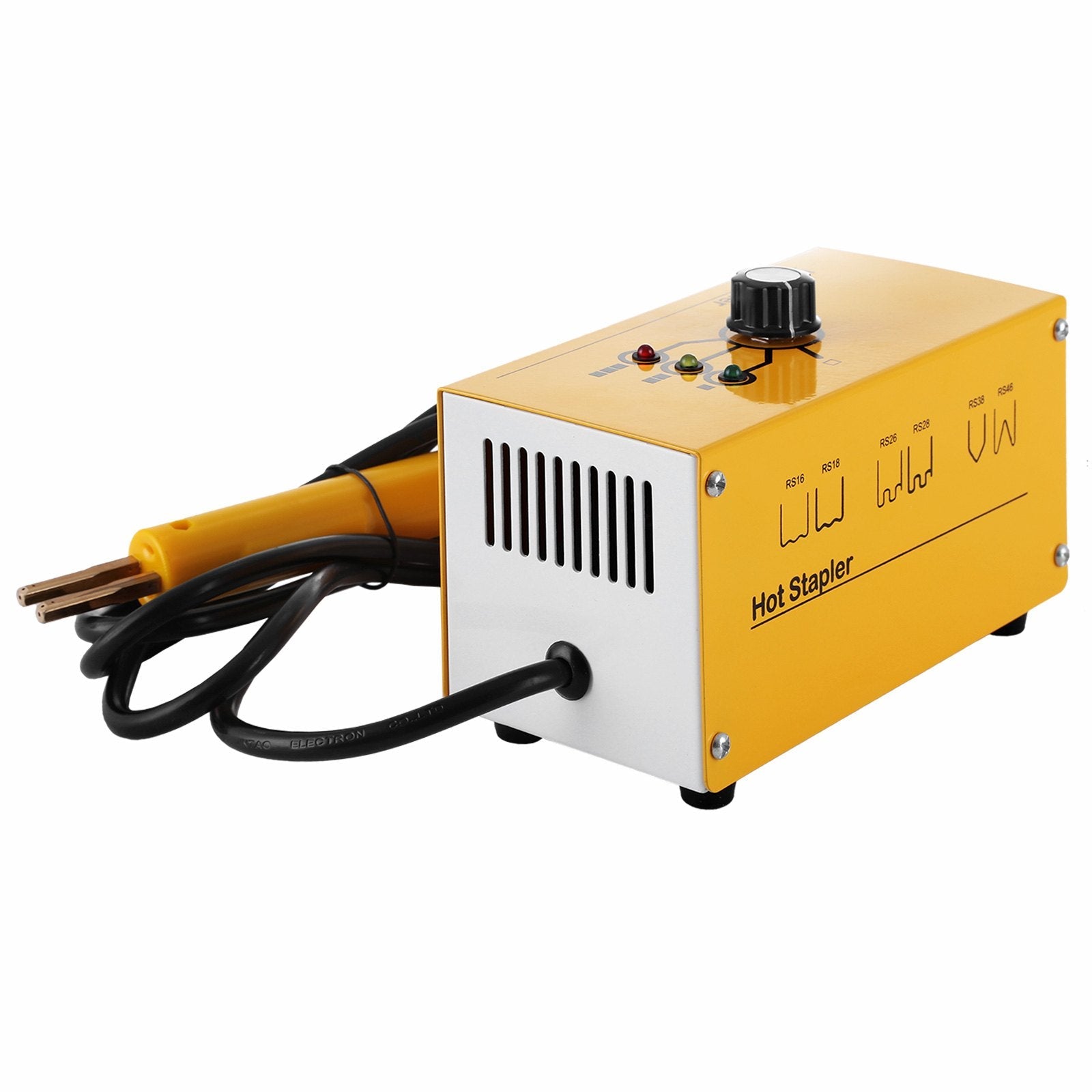 VEVOR Hot Stapler Plastic Repair 110V Stapler Plastic Repair Welder 3 Heat Settings Hot Stapler Plastic Repair Kit with 300 Staples and Snips for Plastic Repair (3 Heat Settings) , Yellow 