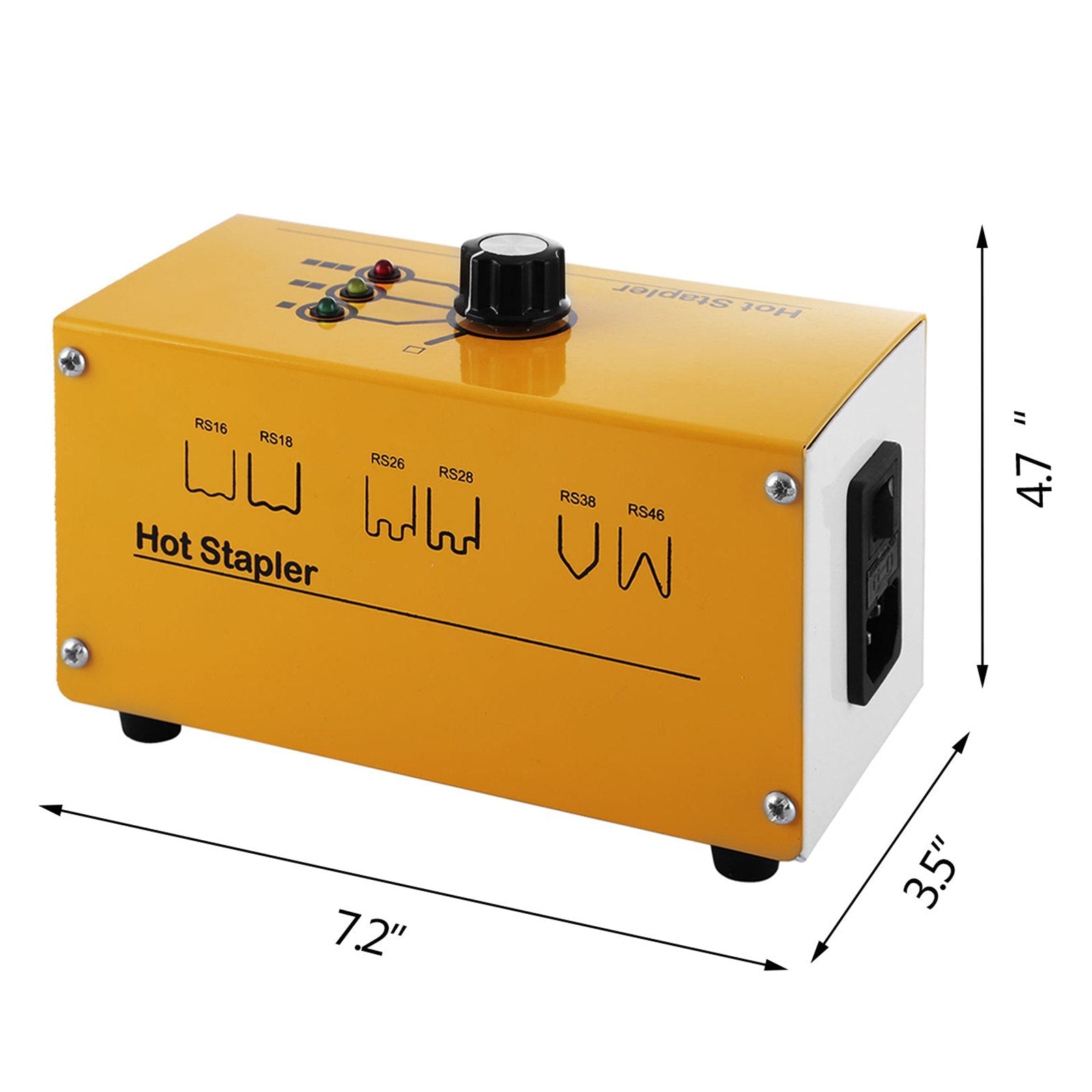 VEVOR Hot Stapler Plastic Repair 110V Stapler Plastic Repair Welder 3 Heat Settings Hot Stapler Plastic Repair Kit with 300 Staples and Snips for Plastic Repair (3 Heat Settings) , Yellow 