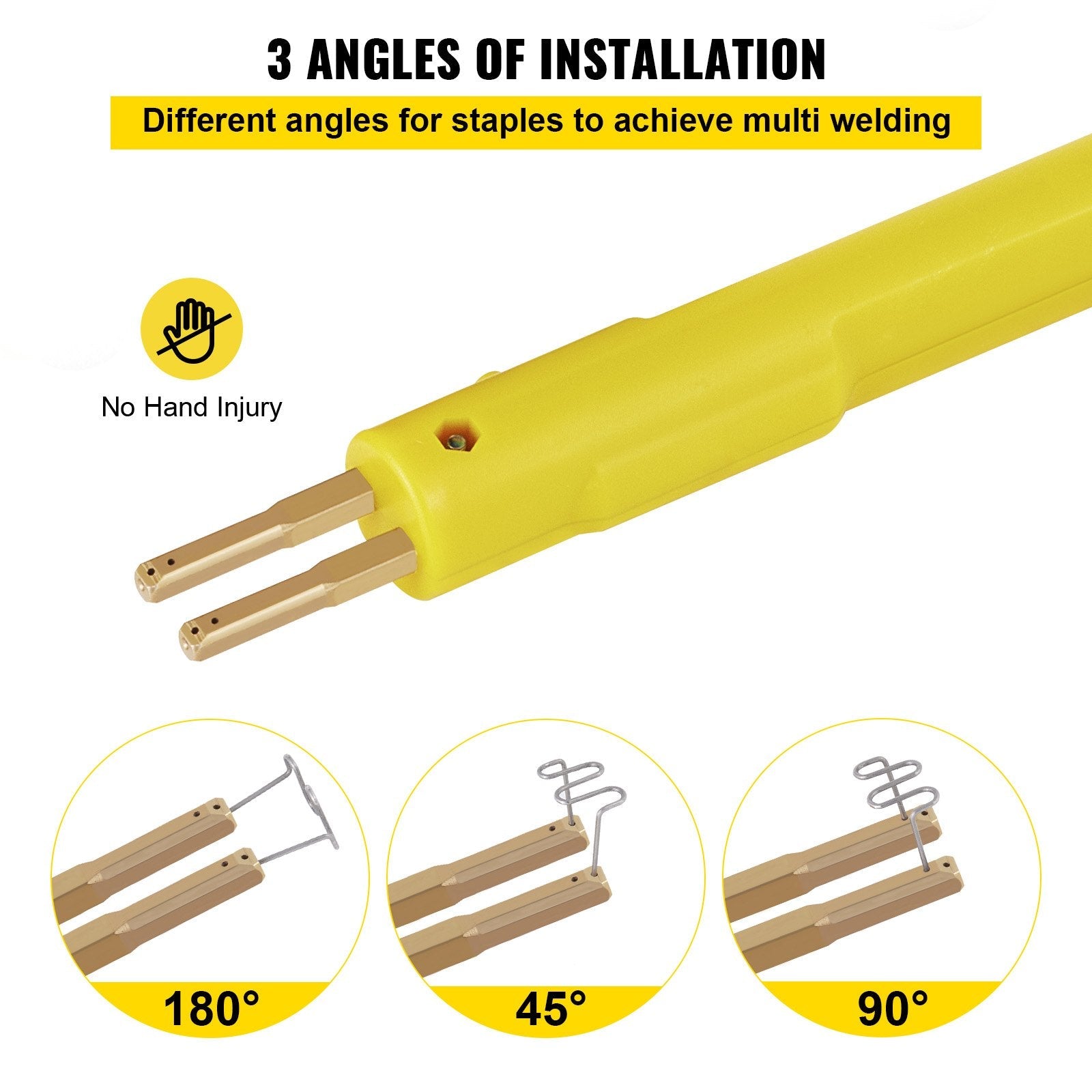 VEVOR Hot Stapler Plastic Repair Kit 600 Staples Tool Box 20W Plastic Welder Kit for Plastic Repair Thermo Repair (600 Staples) 