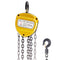 VEVOR Chain Hoist, 2200lbs/1ton Chain Block Hoist, 6m/20ft Manual Chain Hoist, Block Chain Hand Chain Lifting Hoist w/ Two Hooks Chain Pulley Tackle Hoist Winch Lifting Pulling Equipment, Yellow