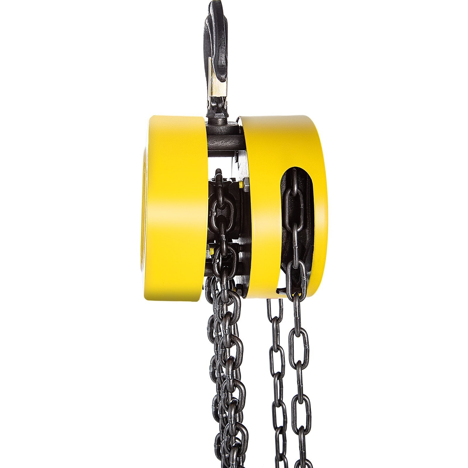 VEVOR Hand Chain Hoist, 2200 lbs /1 Ton Capacity Chain Block, 15ft/4.5m Lift Manual Hand Chain Block, Manual Hoist w/ Industrial-Grade Steel Construction for Lifting Good in Transport & Workshop, Yell 