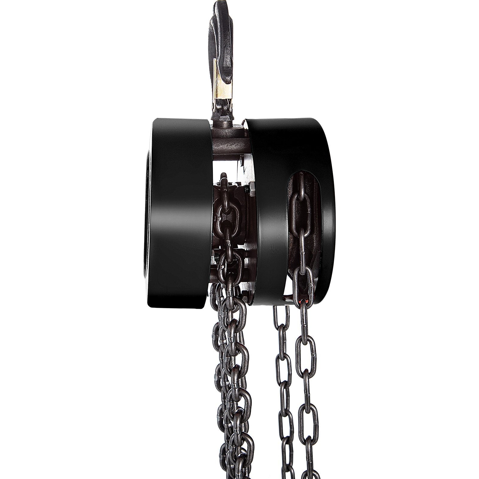 VEVOR Hand Chain Hoist, 2200 lbs /1 Ton Capacity Chain Block, 10ft/3m Lift Manual Hand Chain Block, Manual Hoist w/ Industrial-Grade Steel Construction for Lifting Good in Transport & Workshop, Black 