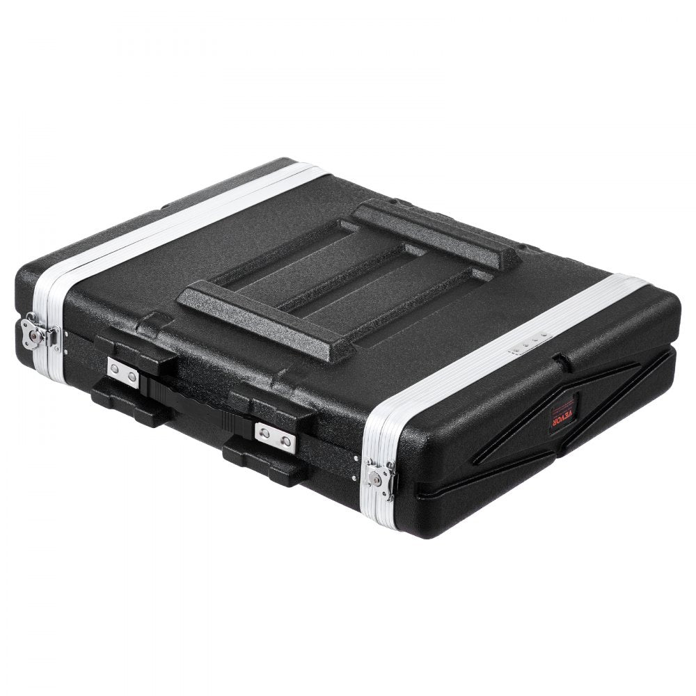 VEVOR 2U Rack Case Server Rack Cabinet 19 in Depth with ABS Construction Handle 