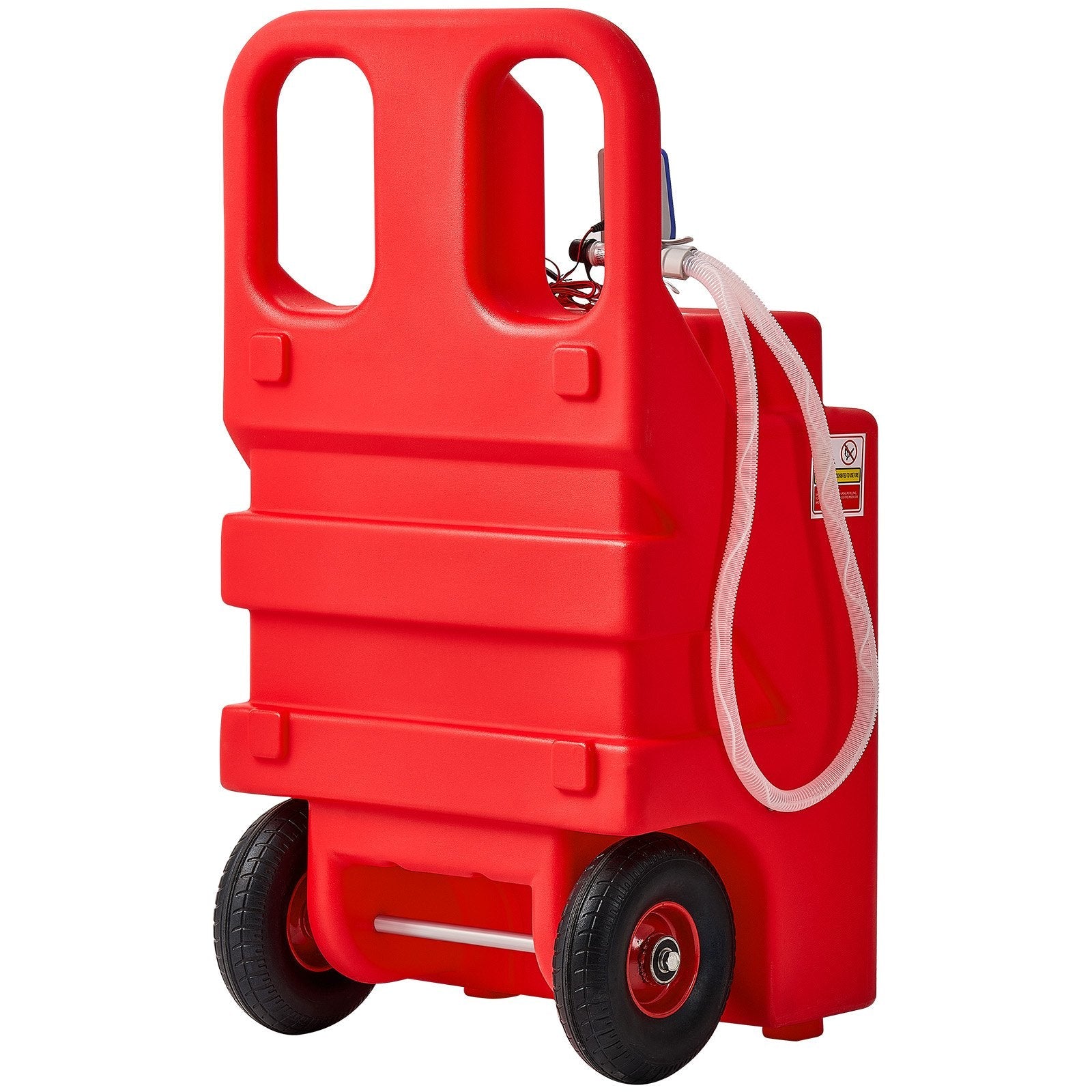 VEVOR Fuel Caddy 32 Gallon Fuel Tank with 12V DC 2.5 GPM Electric Transfer Pump 