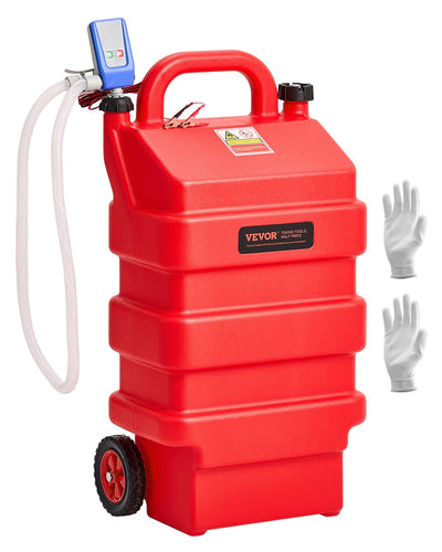 VEVOR Fuel Caddy 16 Gallon Portable Fuel Tank with 12V DC Electric Transfer Pump 