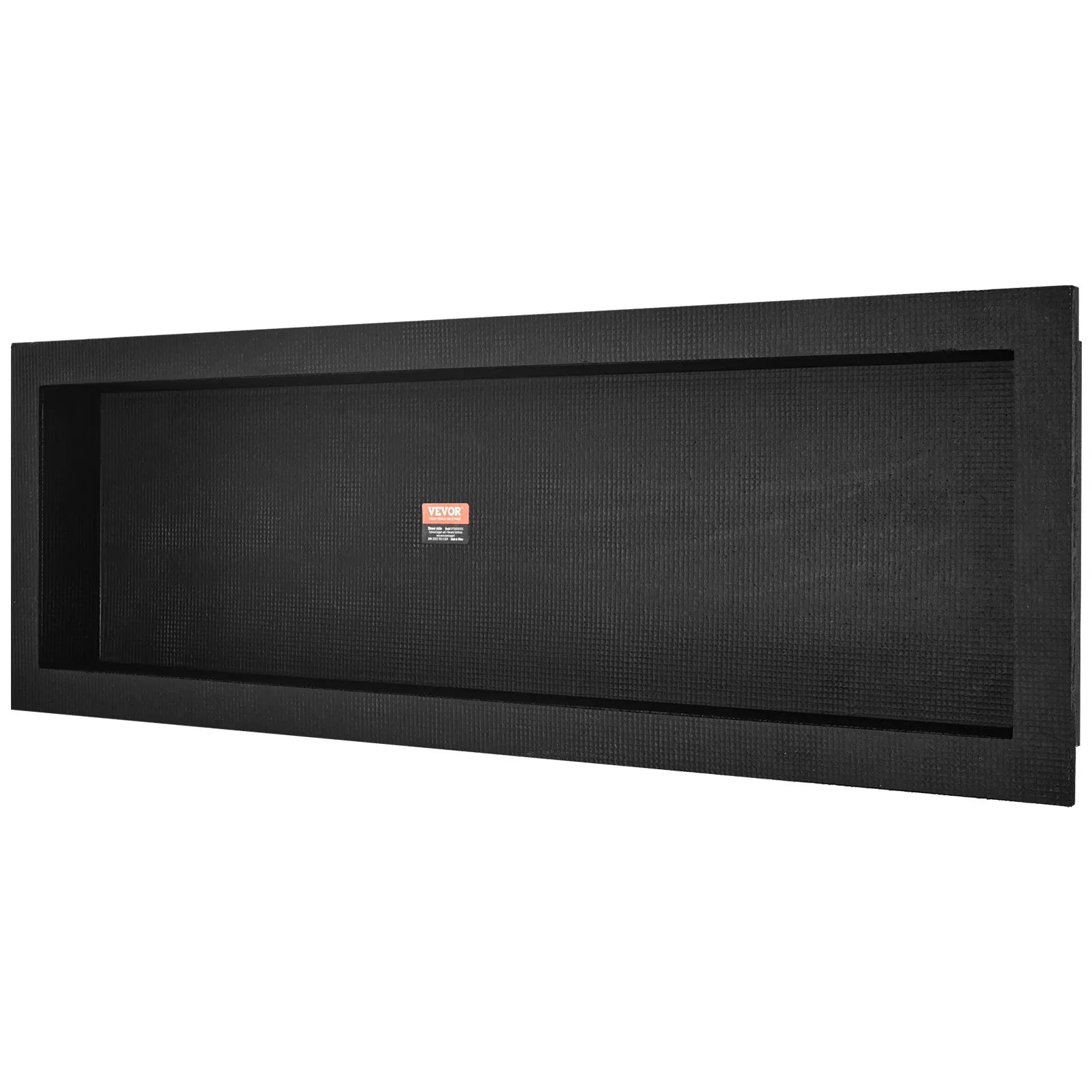 VEVOR Shower Niche Ready for Tile 16" x 50", Single Shelf Organizer, Square Corners Wall-inserted Niche Recessed, Sealed Protection Modern Soap Storage Niche for Shower Bathroom, Black