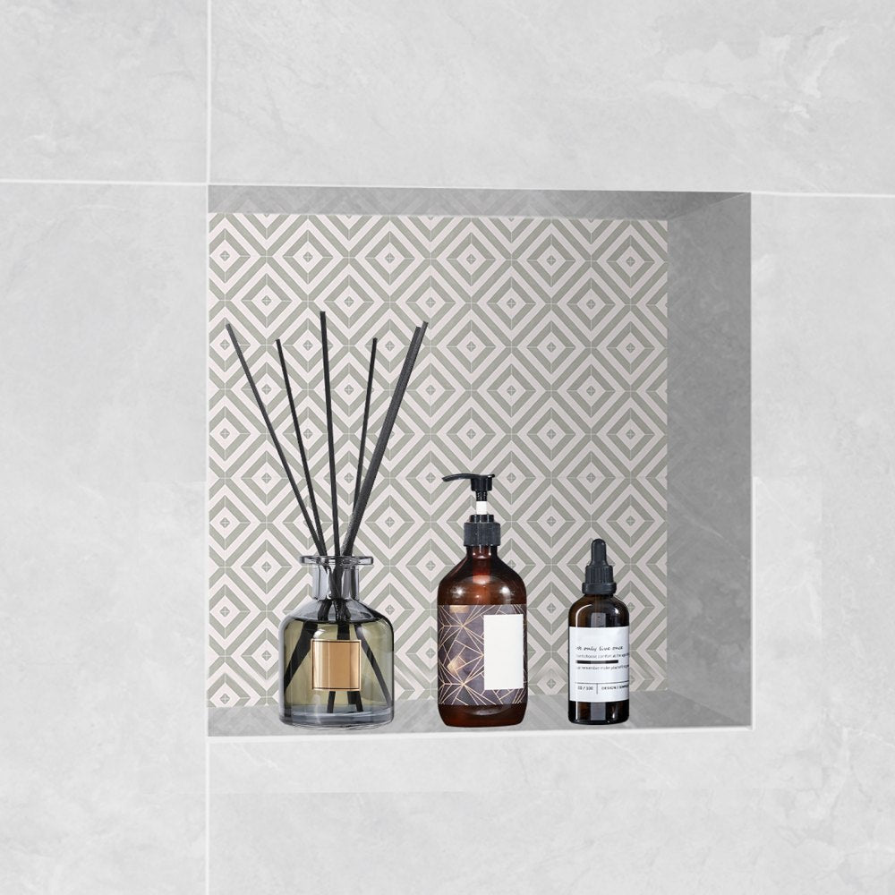 VEVOR Shower Niche Ready for Tile 16" x 16", Single Shelf Organizer, Square Corners Wall-inserted Niche Recessed, Sealed Protection Modern Soap Storage Niche for Shower Bathroom, Black 