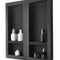 VEVOR Shower Niche, Recessed Wall Shelf, Bathroom Storage Shelf, Four-Layer Shower Niche, Waterproof Bathroom Shelf, XPS Plastic Wall Niche, Grid-Textured Storage Shelf, Modern Shower Storage, Dual-Unit Wall Shelf, Easy Install Bathroom Niche