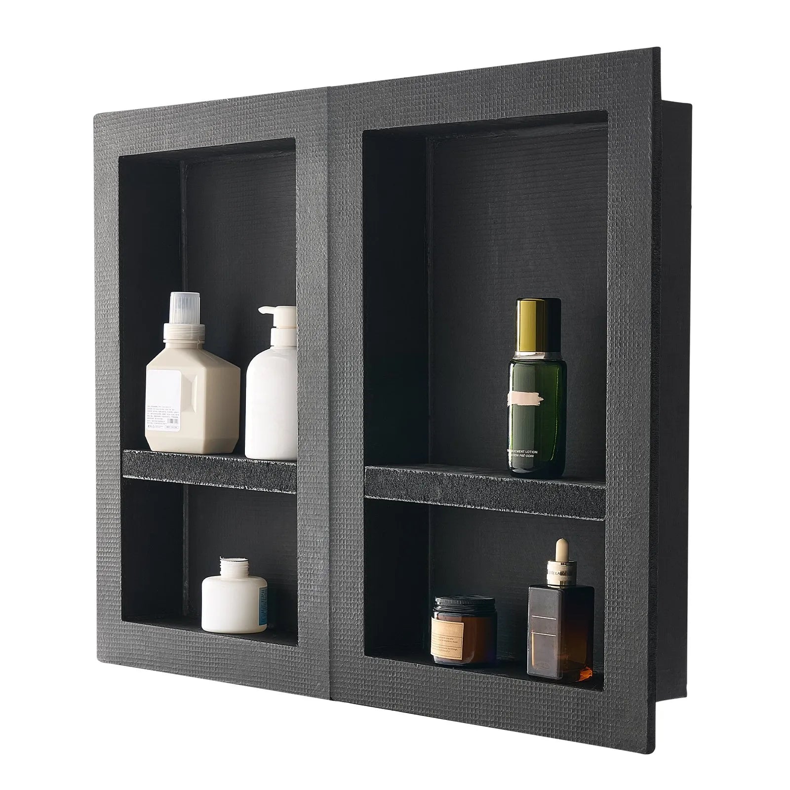 VEVOR Shower Niche 16"x 24"+ 16"x 24"Recessed Wall Organizer for Bathroom
