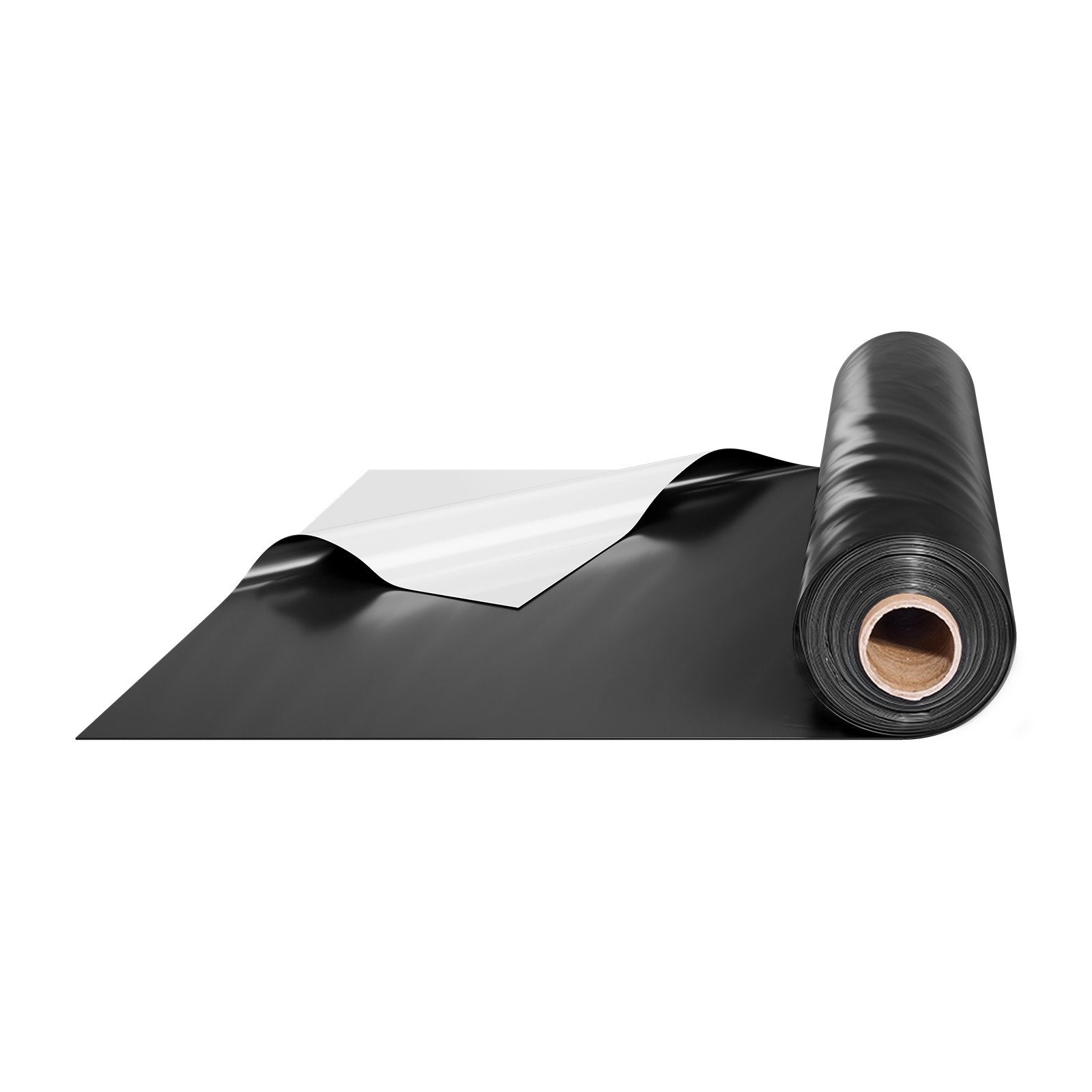 VEVOR 6Mil Plastic Sheeting Roll 10 x 100 FT Heavy Duty Film Black & White 