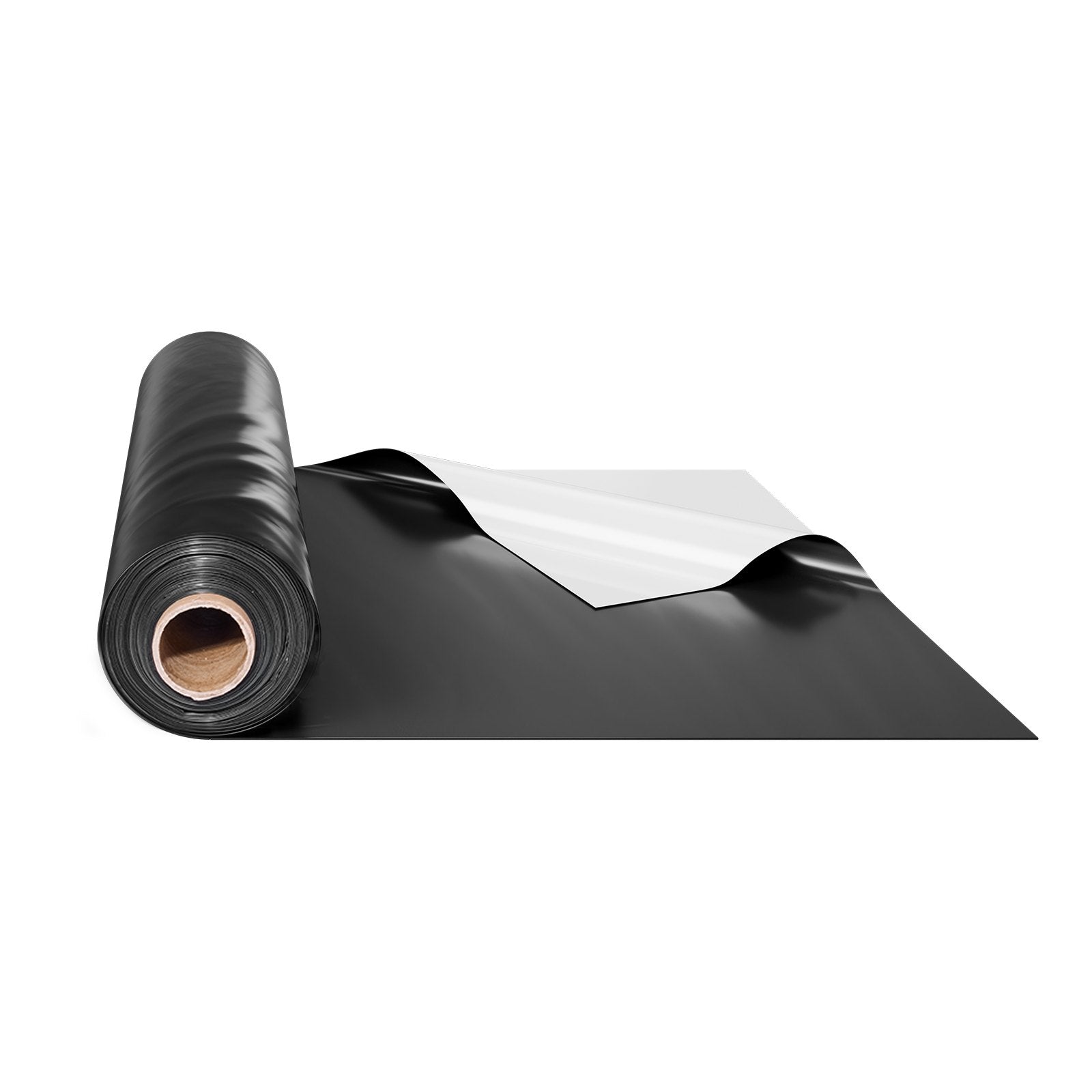 VEVOR 6Mil Plastic Sheeting Roll 10 x 100 FT Heavy Duty Film Black & White 