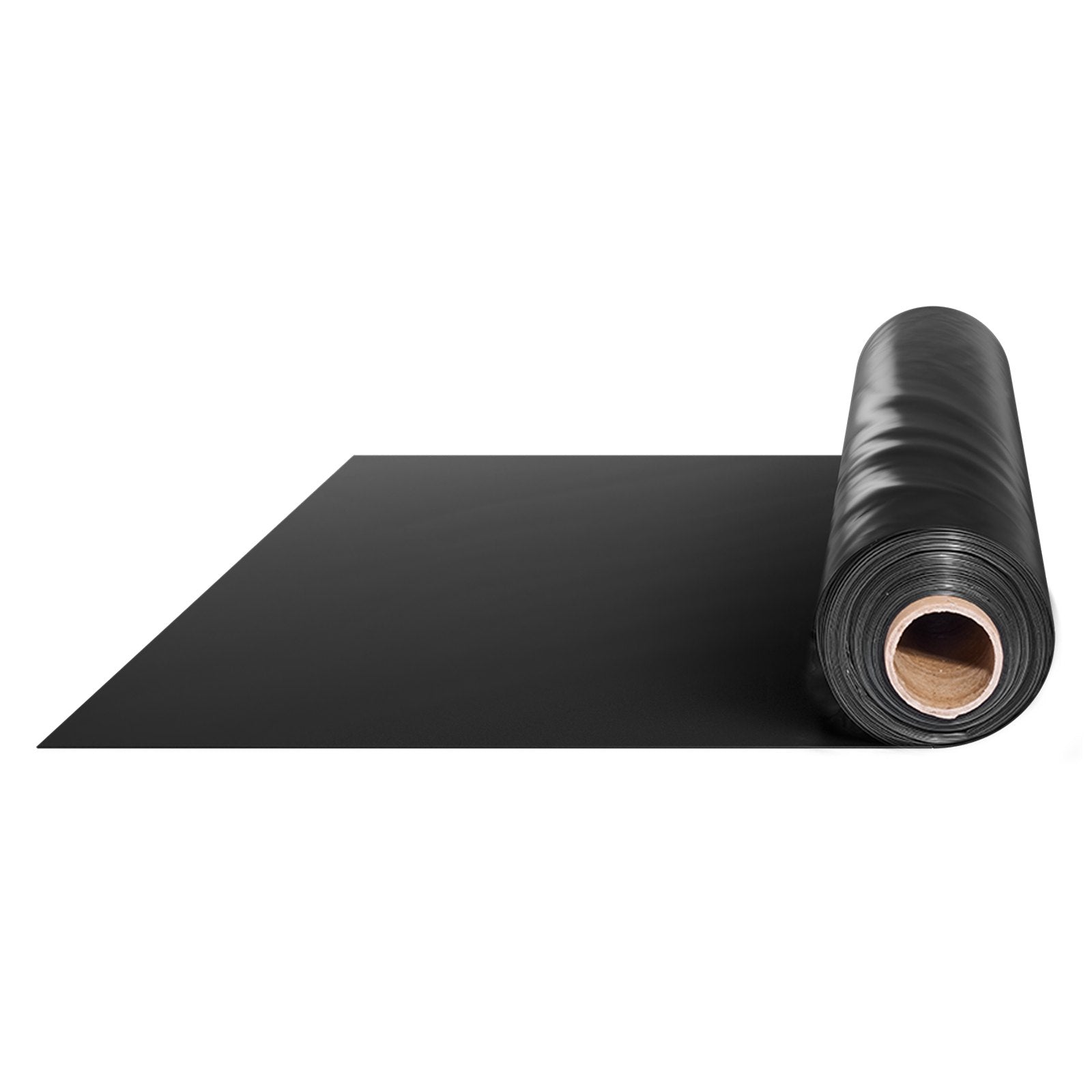VEVOR 10Mil Plastic Sheeting Roll 20 x 100 FT Heavy Duty Polyethylene Black 