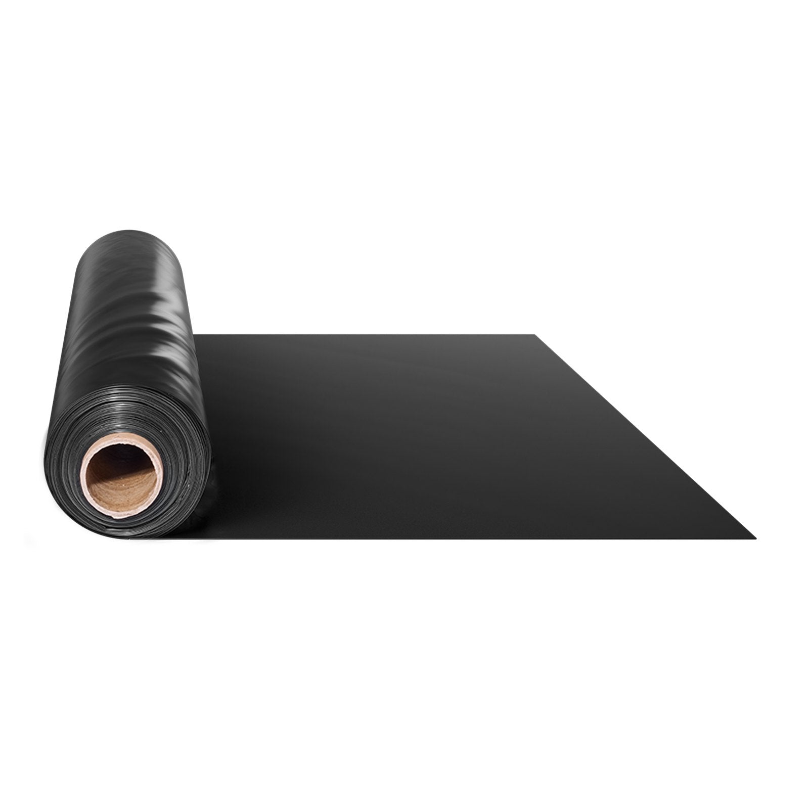 VEVOR 10Mil Plastic Sheeting Roll 20 x 100 FT Heavy Duty Polyethylene Black 