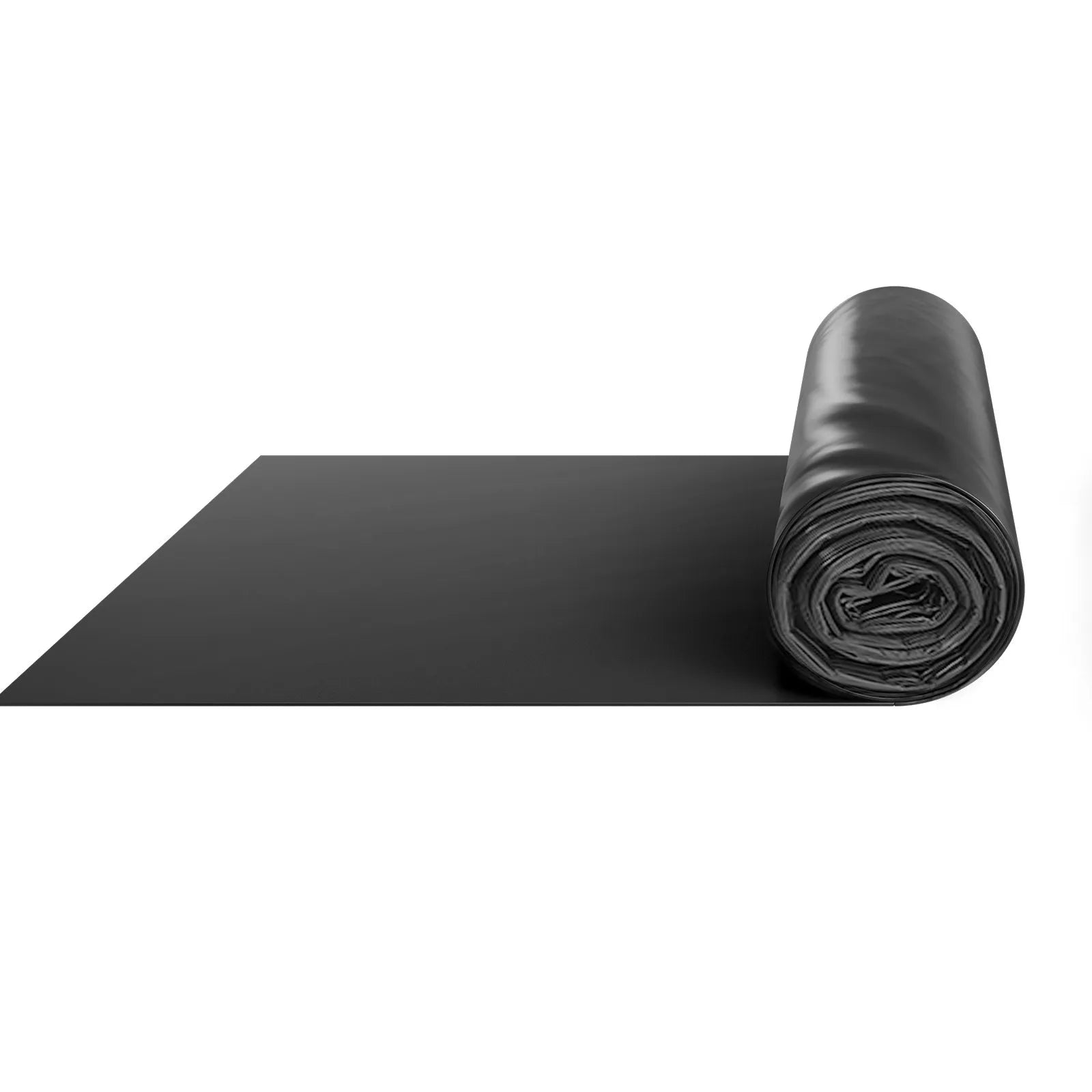 VEVOR 3FT x 50FT Plastic Sheeting Heavy Duty, 4 Mil Thick Plastic Sheeting Roll, Plastic Drop Cloth Painters Tarp, Polyethylene Covering for Crawl Space Vapor Barrier, Multi-Purpose, Black 