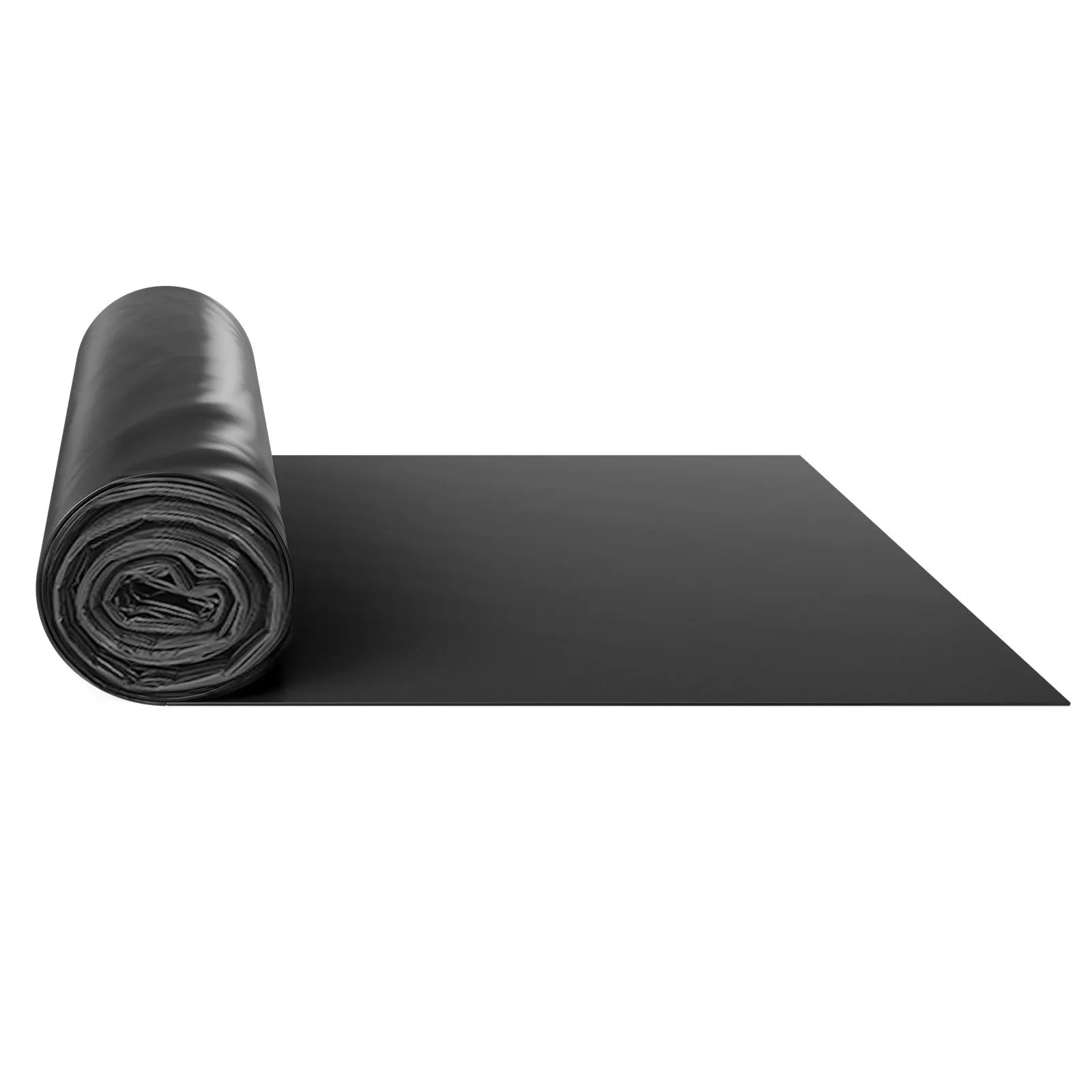 VEVOR 3FT x 50FT Plastic Sheeting Heavy Duty, 4 Mil Thick Plastic Sheeting Roll, Plastic Drop Cloth Painters Tarp, Polyethylene Covering for Crawl Space Vapor Barrier, Multi-Purpose, Black 