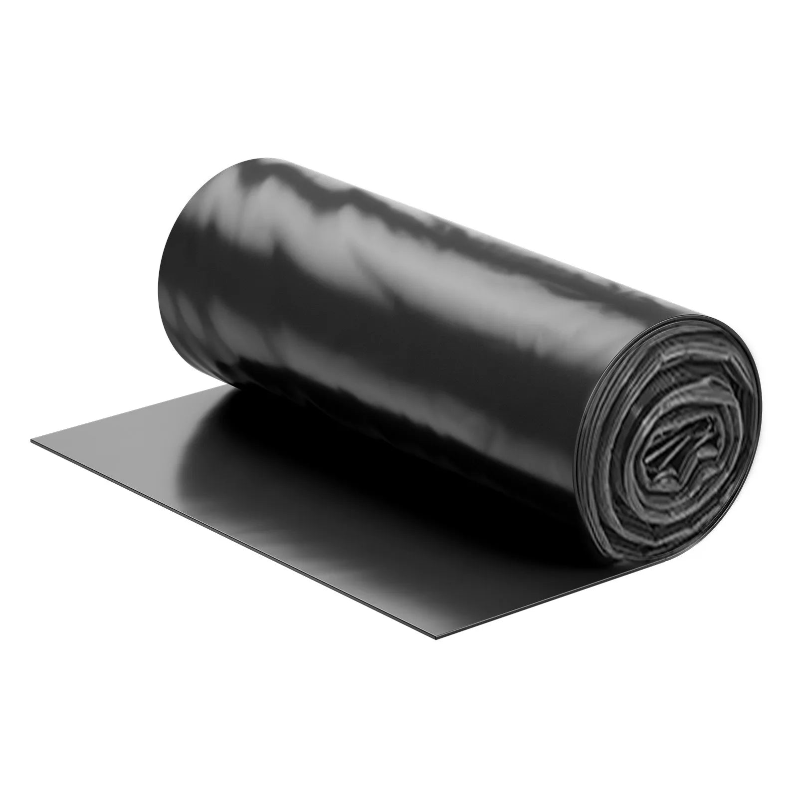 VEVOR 3FT x 50FT Plastic Sheeting Heavy Duty, 4 Mil Thick Plastic Sheeting Roll, Plastic Drop Cloth Painters Tarp, Polyethylene Covering for Crawl Space Vapor Barrier, Multi-Purpose, Black 