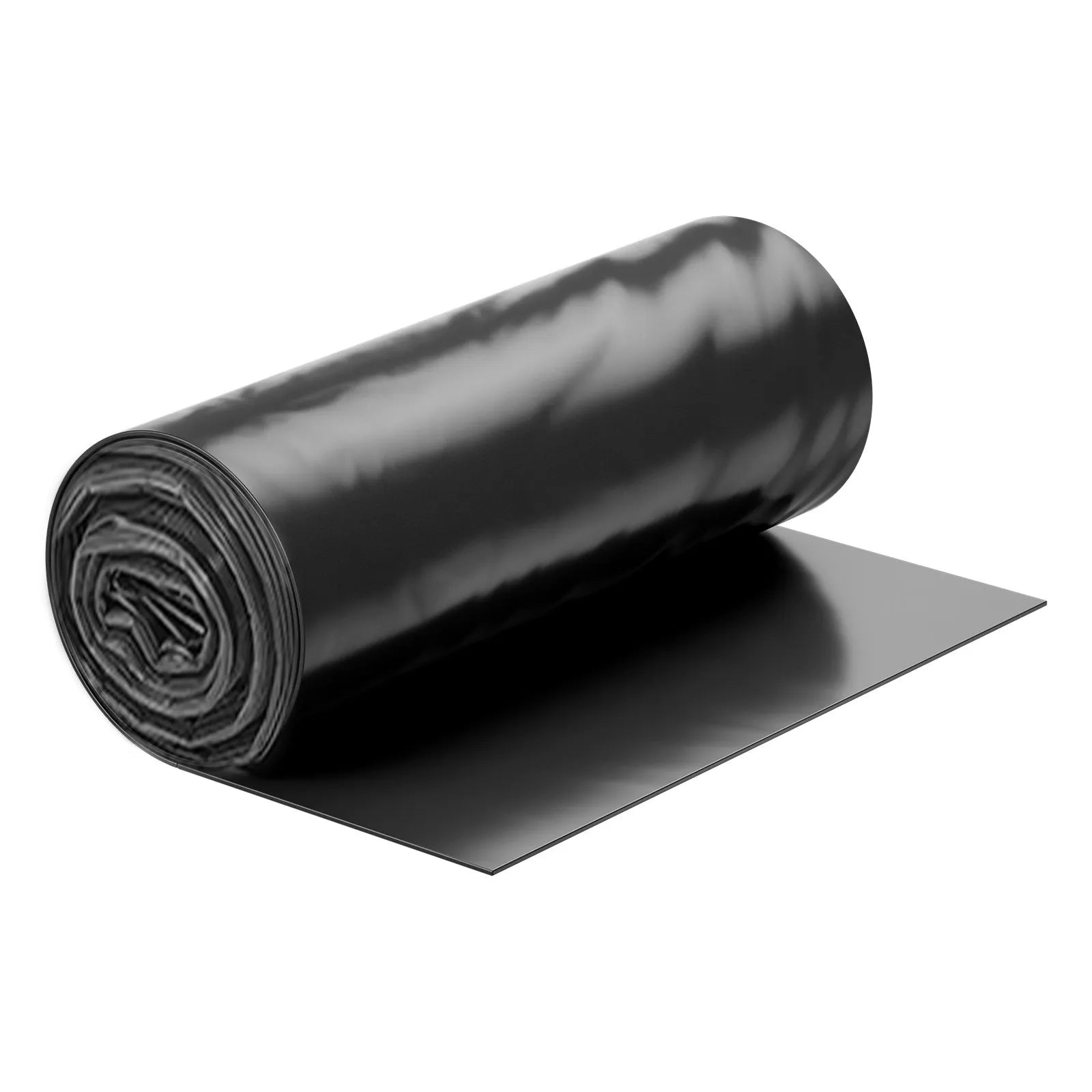 VEVOR 3FT x 50FT Plastic Sheeting Heavy Duty, 4 Mil Thick Plastic Sheeting Roll, Plastic Drop Cloth Painters Tarp, Polyethylene Covering for Crawl Space Vapor Barrier, Multi-Purpose, Black 