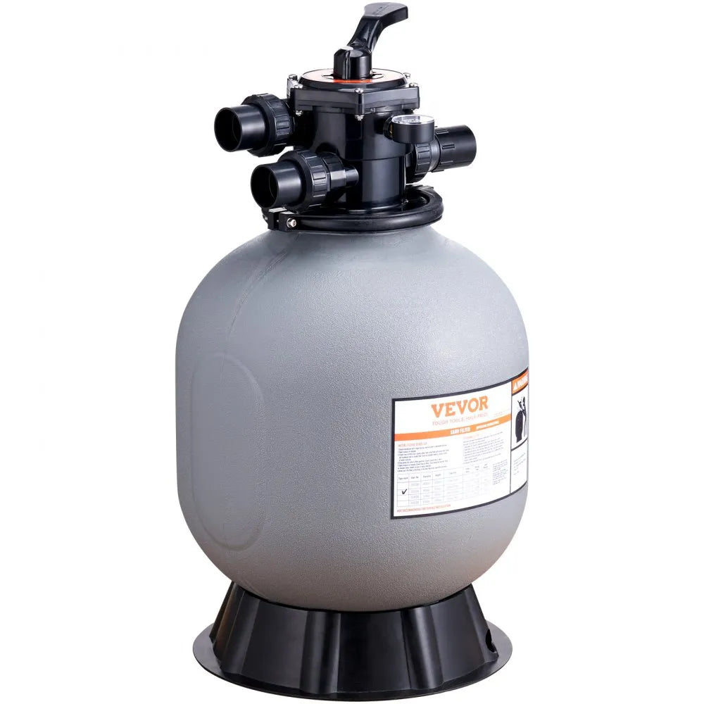 VEVOR Sand Filter 19" Above Inground Swimming Pool Sand Filter with 7-Way Valve