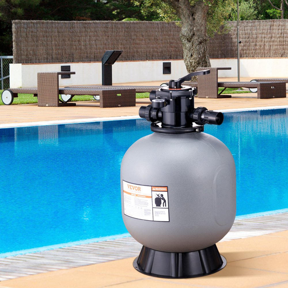 VEVOR Sand Filter 22" Above Inground Swimming Pool Sand Filter with 7-Way Valve 