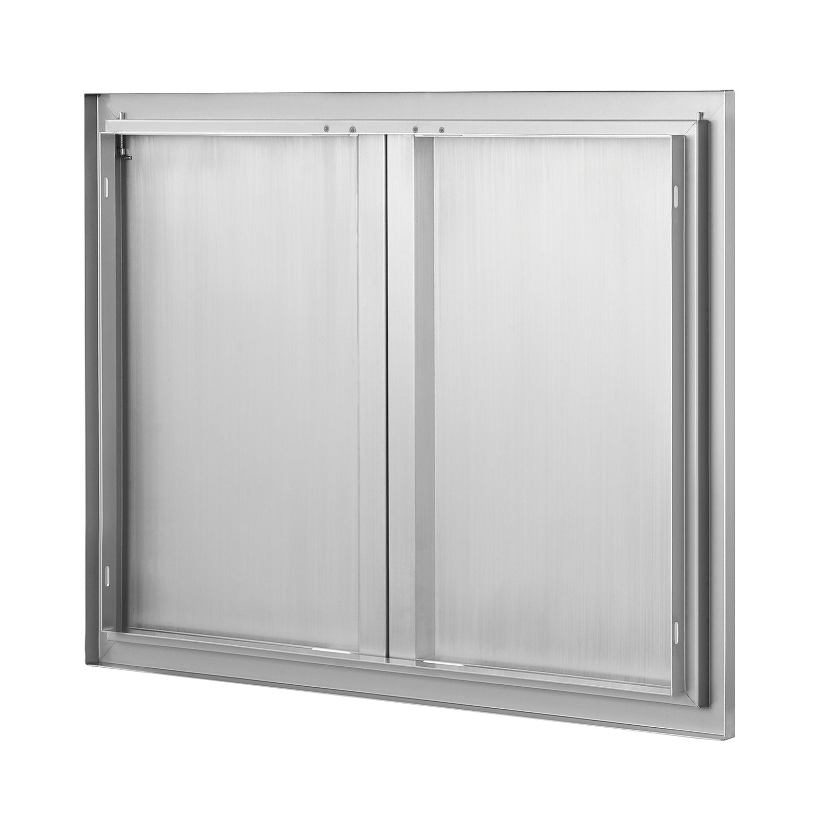 VEVOR BBQ Access Door, 31W x 24H Inch Double Outdoor Kitchen Door, Stainless Steel Flush Mount Door, Wall Vertical Door with Recessed Handles , for BBQ Island, Grilling Station, Outside Cabinet 